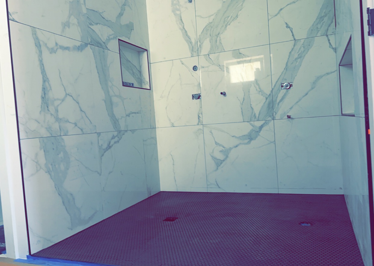 Walk-in glass shower — browse our project gallery
